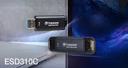 Зовнішній накопичувач SSD 1 Tb Transcend ESD310C USB 3.2 / USB Type-C (TS1TESD310C) - мініатюра 6