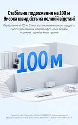 Мережевий з'єднувач UGREEN NW326 RJ45 10 Гбіт/с PoE++ чорний (55359) - мініатюра 7