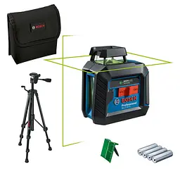 Лазерний нівелір Bosch GCL 2-20 G Professional зі штативом і 4 батарейками