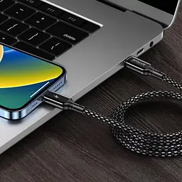 Кабель Proove Dense Metal USB-С to Lightning 27W 1m Black(CCDM27002101) [130316] - мініатюра 6