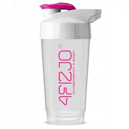 Шейкер спортивний 4FIZJO Ultra 700 мл White/Pink (P-5905973407069)