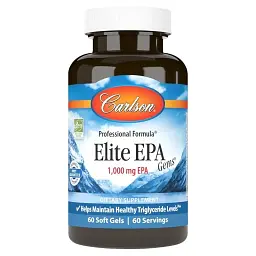 Вітамінно-мінеральний комплекс Carlson Omega-3 s usylennym EPK, 1000 mg, Elite EPA Gems, 60 gelevykh kapsu (CL01686)