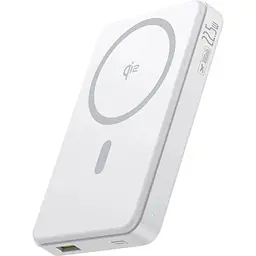 Портативний акумулятор Baseus Airpow II Qi2 Magnetic 22.5W 10000mAh moon white (P10080000213-00)