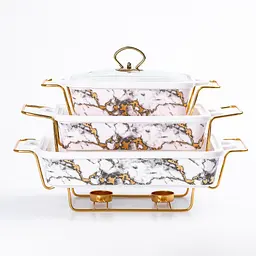 Набір керамічних мармітів TS Kitchen HP001DLS3PC 3шт - мініатюра 4