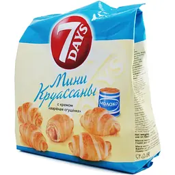 Круасан 7 Days Міні Варене згущене молоко, 185 г (662717) - мініатюра 2