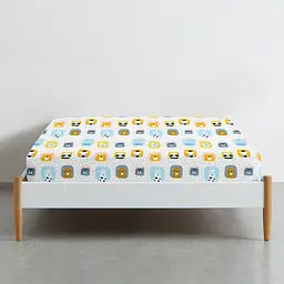 Дитяче простирадло Cosas Color Animals 110х160 біле (AnimalsColor_110x160) - мініатюра 2
