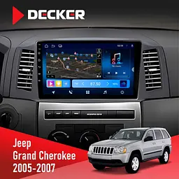 Штатна магнітола Jeep Grand Cherokee 2005-2007 Small Screen Decker D10-008 8x128 DSP 4G Decker (НФ-00008817)