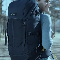 Легкий похідний, туристичний рюкзак з дощовиком 45L темно-синій Adventuridge sum0028865 - мініатюра 5