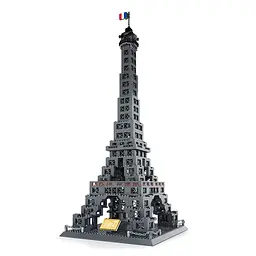 Конструктор Ейфелева вежа Wange 3D Архітектура The Eiffel Tower 5217 Париж 3Д, 978 деталей