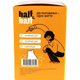 Набір вологих кормів для дорослих котів Half & Half шматочки з лососем у желе 600 г (6 шт. х 100 г) - мініатюра 4