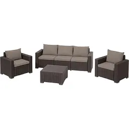 Комплект садових меблів Allibert Keter California 3 seater коричневий