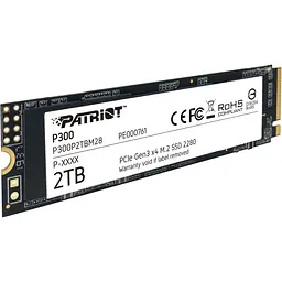 SSD накопичувач Patriot P300 2TB (P300P2TBM28) [130893] - мініатюра 2
