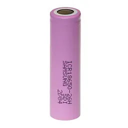 Акумулятор Samsung ICR18650-26H 2600 mAh (оригінал) - мініатюра 3