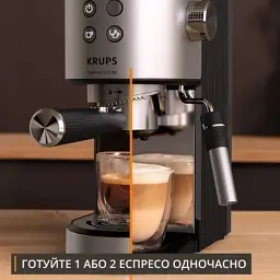 Ріжкова кавоварка еспресо Krups XP499EE0 - мініатюра 3