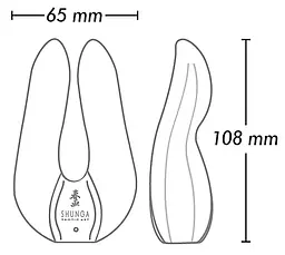 Вібратор Shunga Aiko Intimate 10.8 см фуксія - мініатюра 5