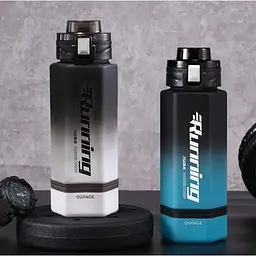 Пляшка для води Xiaomi Quange Large Capacity Tritan Water Cup 760 мл Black/White (6972229764770) - мініатюра 2