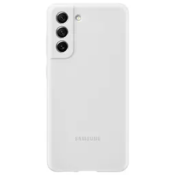 Оригінальний силіконовий чохол Silicone Cover для Samsung Galaxy S21 FE (G990) White EF-PG990TWEGRU