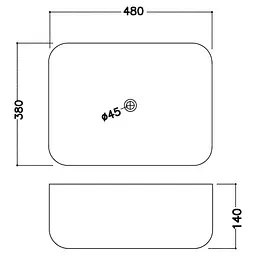 Умивальник Jaquar 48x38 JDS-WHT-25909, Білий - мініатюра 2