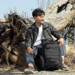 Рюкзак XiaomiTANJIEZHE Explorer Large Capacity Outdoor Tactical Backpack Black - мініатюра 2