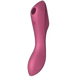 Вакуумний стимулятор із вібрацією Satisfyer Curvy Trinity 3 Червоний