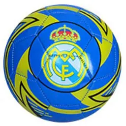 М'яч футбольний METR розмір 5 ПВХ вага 320г блакитно-жовтий EV 3289 REALMADRID