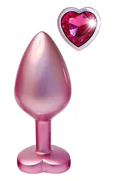 Анальна пробка Gleaming Love Pearl Pink Plug M 8.3 см (рожевий)