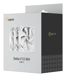 Комплект вентиляторів Ocypus DELTA F12 3in1 White (DELTA-F12-WH3NM00X-GL) - мініатюра 7
