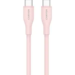 Дата кабель USB-C to USB-C 1.0m CC60SC10 60W Silicon Pink Sand Canyon (CNS-CC60SC10PS) - мініатюра 2