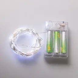 Гірлянда Роса нитка 100 LED довжина 10 м на батарейках, білий GarlandoPro 100L10MWW - мініатюра 23