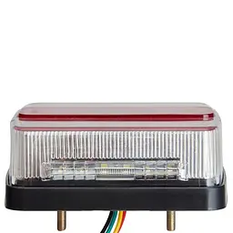 LED Задній ліхтар квадратний 6LED 12V 110х100х40 мм 2 шт. (BL-64916) - мініатюра 3