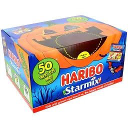 Бокс міні-пакетиків желейних цукерок Haribo Starmix Party Box 50шт 800 г