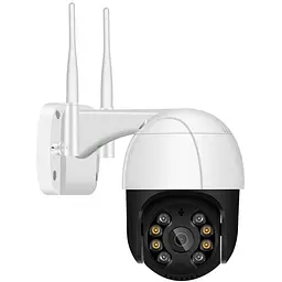 IP камера відеоспостереження RIAS Ai08 Wi-Fi PTZ 3MP вулична з віддаленим доступом White-Black (3_02495) - мініатюра 2