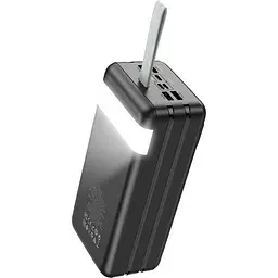 Зовнішній акумулятор Hoco J86B Electric 60000mAh 22.5W Black (771742) [101157] - мініатюра 2