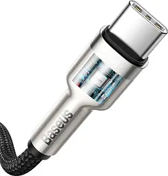 Кабель Baseus Cafule Series Metal Data Cable Type-C to Type-C 100W 2m CATJK-D01 Black - мініатюра 5