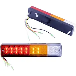 Задній ліхтар LED універсальний прямокутний 24х5,5 см NZ-602 12V-24V Корея 2 шт. SQ-0011