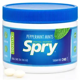 Драже з ксилітом Spry натуральні з м'ятою перцевою 240 шт. (700596000070) - мініатюра 2