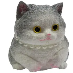 Антистрес сквіш A-Toys котик великий 20 см сірий тянучка