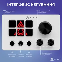 Контролер для стримінгу Ajazz AKP03E USB White (AKP03E-W) - мініатюра 6