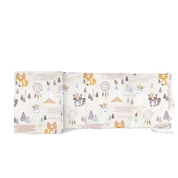 Бортики в дитяче ліжечко 30x120 ANIMALS BEIGE, бежевий (WeltBed_AnimalsDreamBig_30x120)