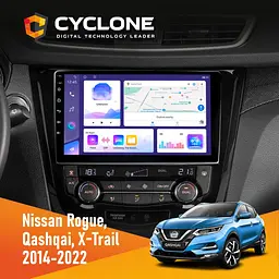 Штатна магнітола Nissan Qashqai, X-Trail 2014+ Climate Cyclone C10-011 4x64, DSP Cyclone (НФ-00005271)