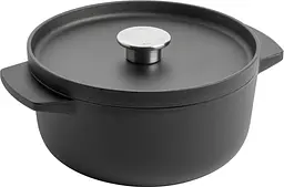 Каструля з кришкою KitchenAid Matte Oven-to-table CC004899-001 22 см 3.3 л чорна