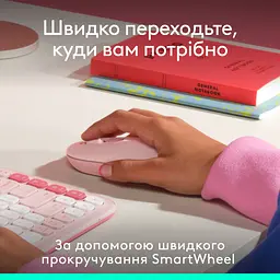 Мишка Logitech POP Mouse With Emoji Bluetooth Rose (910-007413) - мініатюра 3