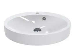 Умивальник Miraggio DEVON (0000648) Miramarble, Глянцевий, Врізний, Білий - мініатюра 3