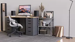 Етажерка 3/60 Ferrum-decor Серії Коннект 73x60x28 сірий ДСП Бетон 16мм (FRD-105546) - мініатюра 3