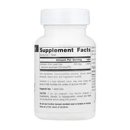 Хром Source Naturals 500 мкг (Ultra Chromium Picolinate 500) - 60 таблеток - мініатюра 2