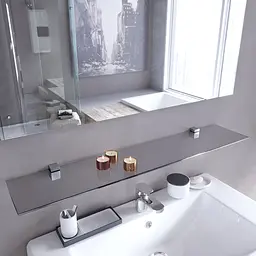 Тримач для полиці Sanwerk REI ZC0000126, Хром - мініатюра 2