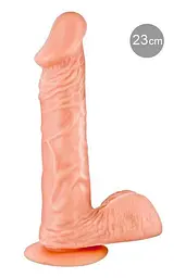 Фалоімітатор на присосці Real Body — Real Bruce Flesh, TPE, діаметр 4,2 см - мініатюра 1