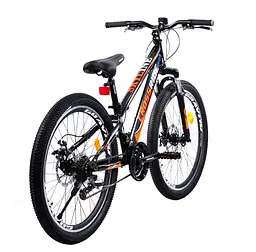 Велосипед CROSSRIDE 24 MTB ST "SKYLINE" Чорний - мініатюра 2
