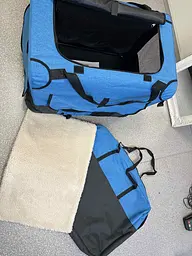 М'яка клітка-переноска для собак Pet Travel II Blue-black - мініатюра 8