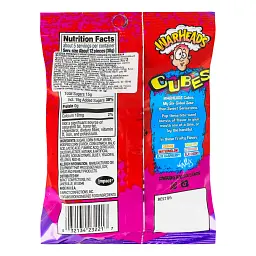 Жувальні цукерки Warheads Chewy Cubes фруктові 141 г - мініатюра 2
